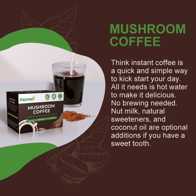 Mushroom Coffee with Protein and Caffeine | Instant Coffee for Energy, Focus, Gut, Memory, and Immunity - Image 16