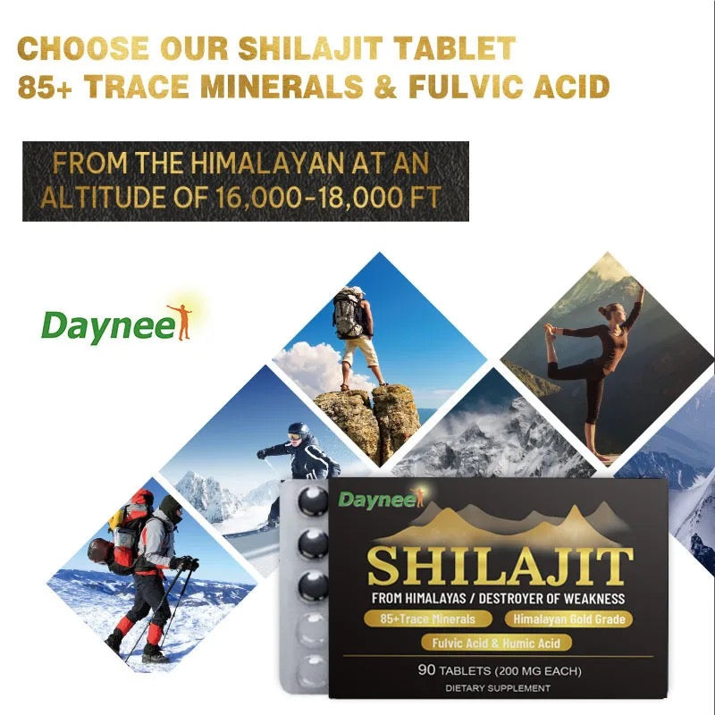 Himalayan Shilajit Tablet with Fulvic and Humic Acid (90 tablets, 200mg, 85+ Trace Minerals) - Image 5