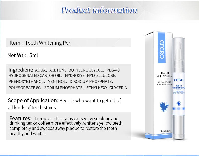 EFERO Teeth Whitening Pen | Tooth Whitening Gel - Image 16