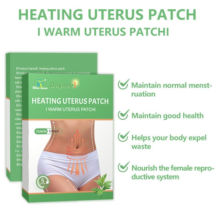 Heating Uterus Patch (5 patches) | Medicated Patch for Menstrual Pain, Back Pain, Uterine Cold, Dysmenorrhea, and Joint Pains - Image 4