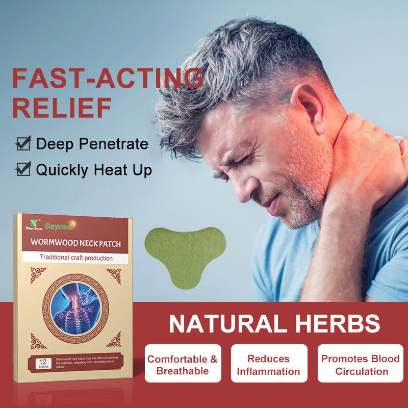 Wormwood Neck Patch (12 patches) | Medicated Patch for Neck Pain, Joint Swelling, and Neck Discomfort - Image 3