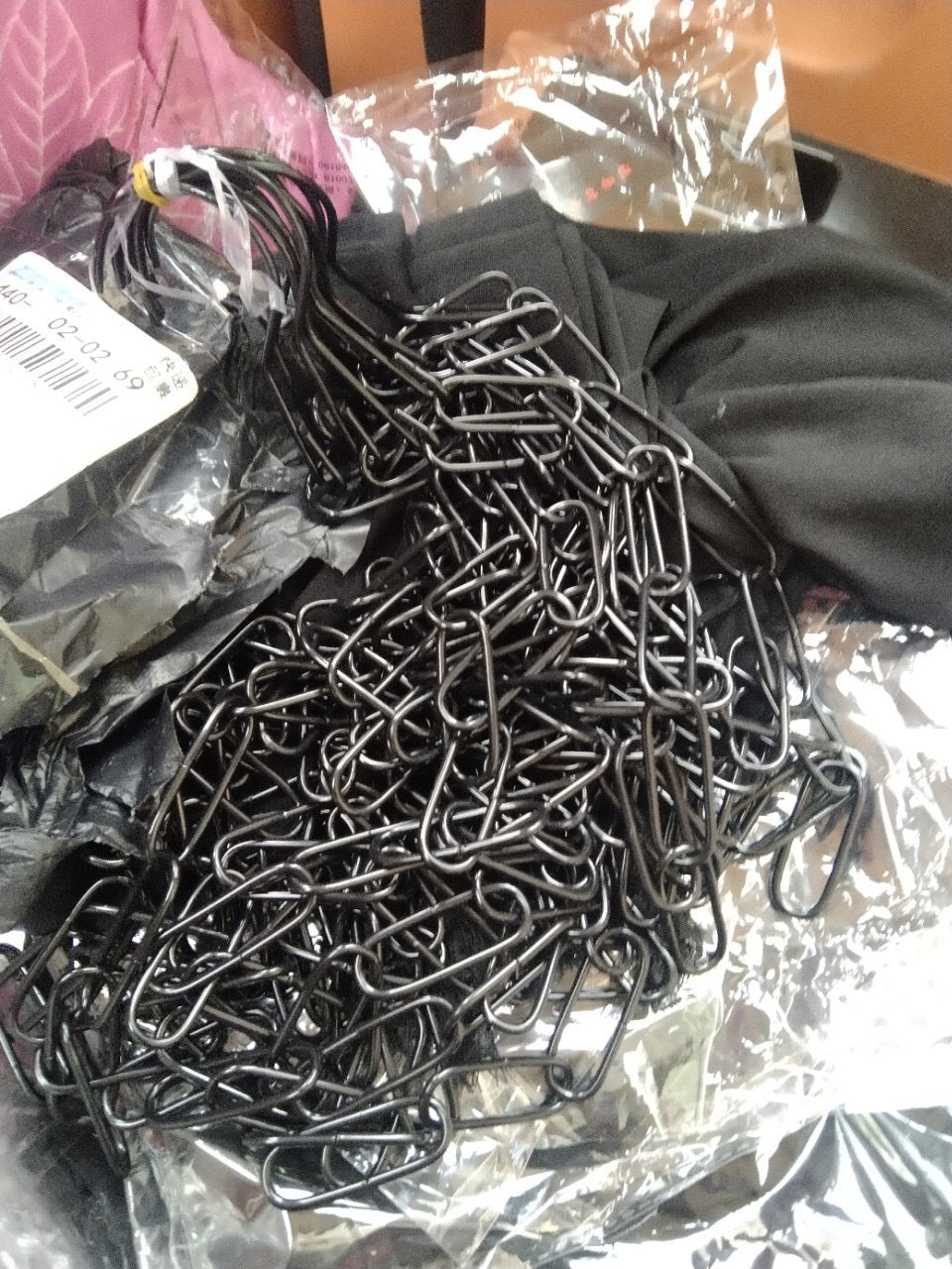 Vertical Space-Saving Iron Chain for Hangers | Metal Chain Closet Organizer - Image 11