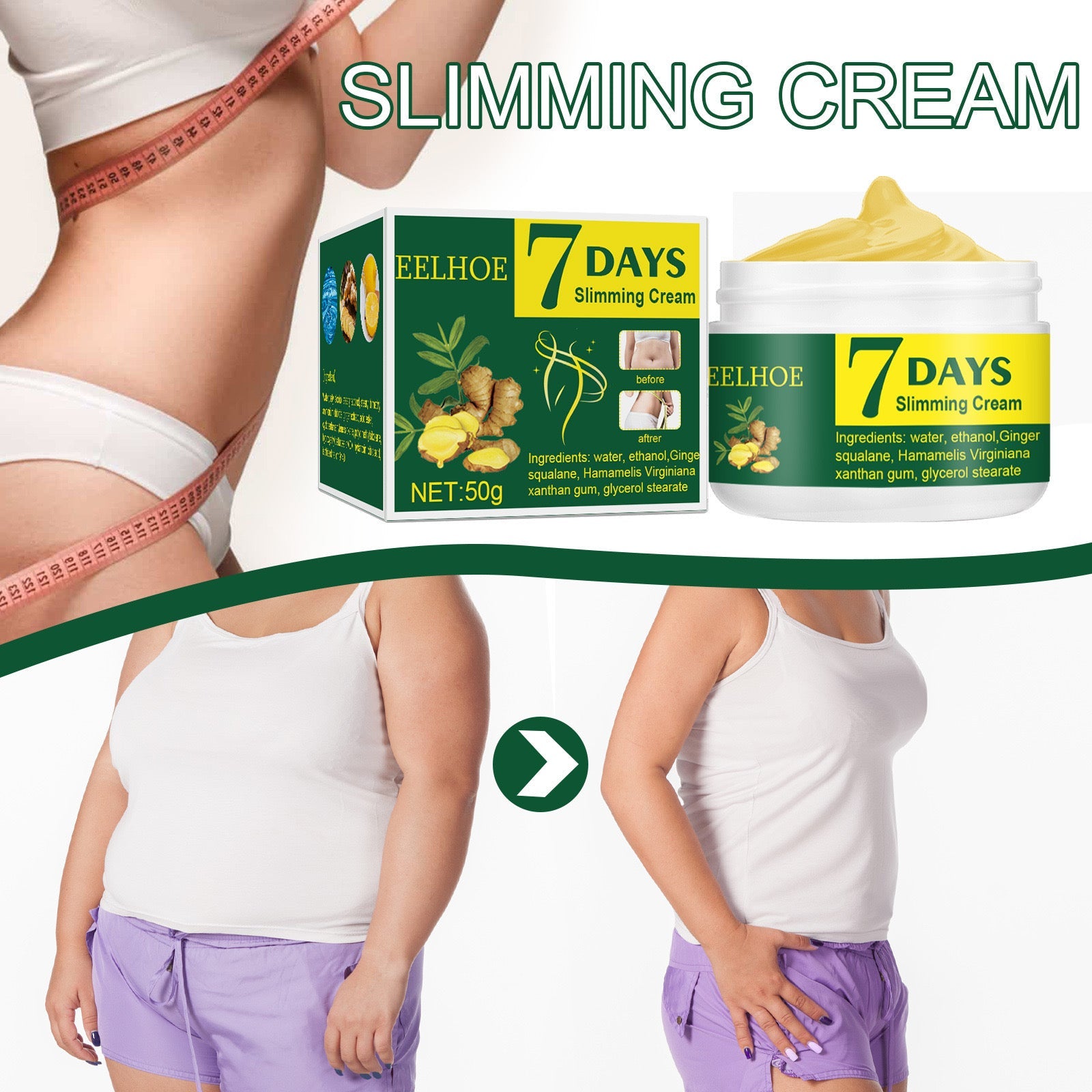 EELHOE 7 Days Slimming Cream (50 grams) - Image 10