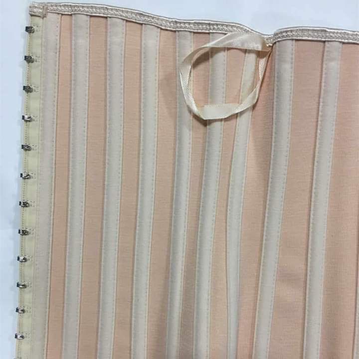 25 Steel Bone Waist Trainer with Hook (Latex) - Image 2