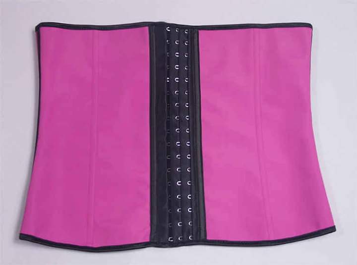 4-Steel Boned Latex Waist Trainer Corset with 3-Eye Hooks - Image 4