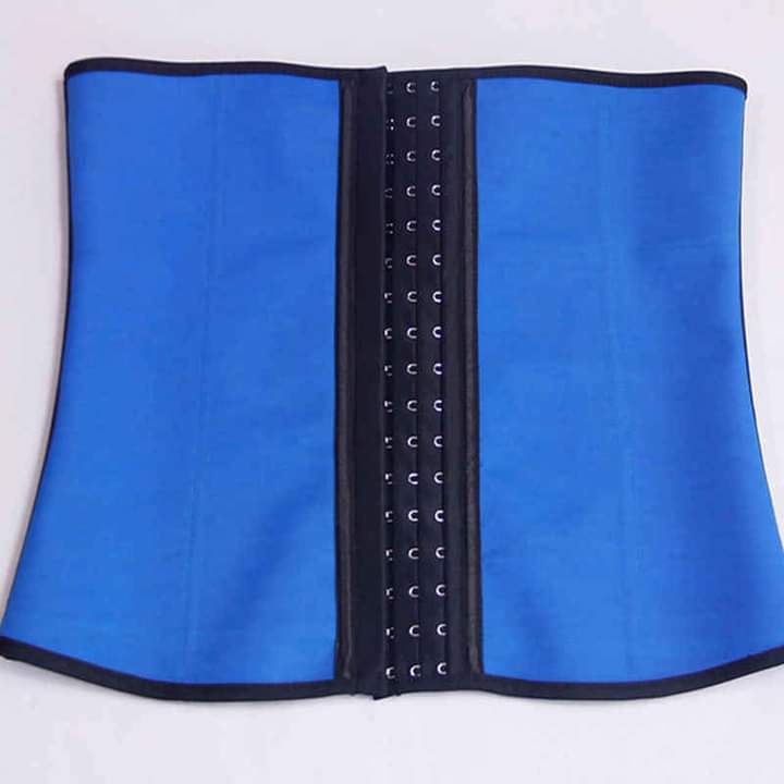 4-Steel Boned Latex Waist Trainer Corset with 3-Eye Hooks - Image 3