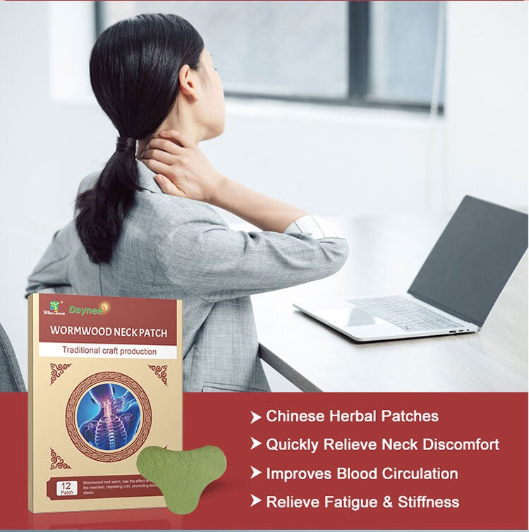 Wormwood Neck Patch (12 patches) | Medicated Patch for Neck Pain, Joint Swelling, and Neck Discomfort - Image 2