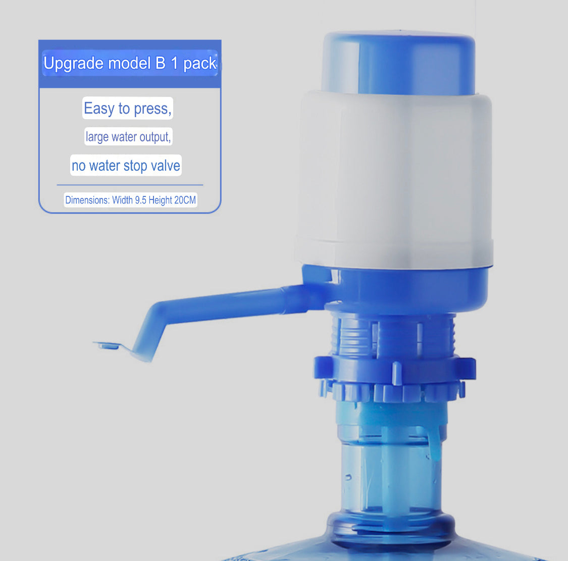 Manual Water Dispenser Pump (Has Large water output and Stop Valve) - Image 4