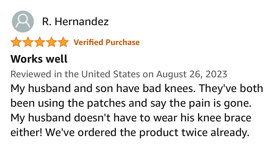 Knee Pain Relief Patches (12 Patches) - Image 10