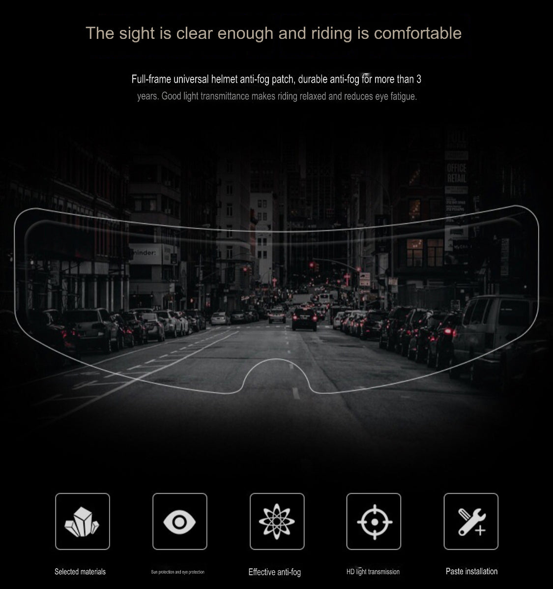 Anti-Fogging Film for Helmet - Image 3
