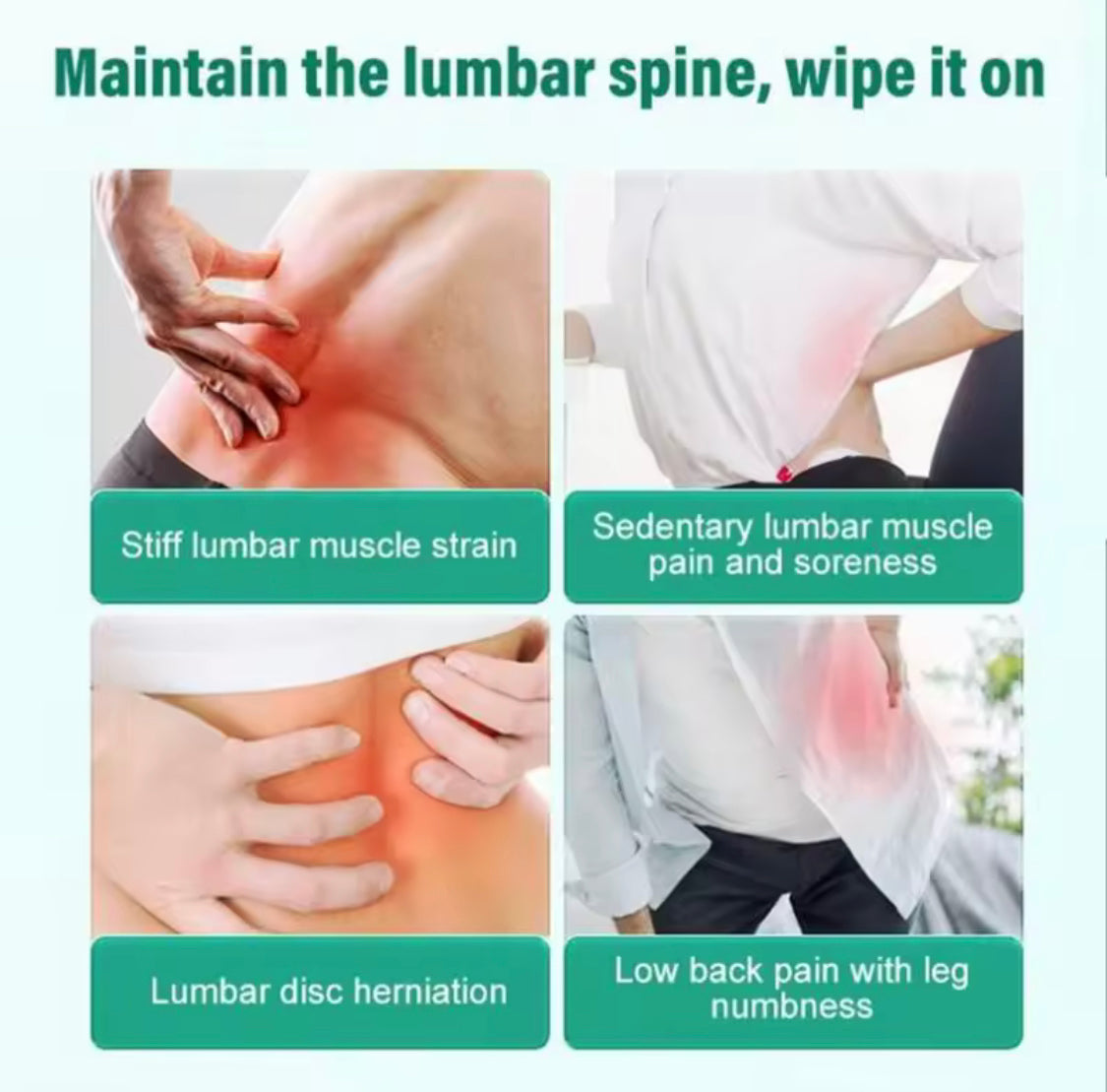 Lumbar Cold Compress Gel (20 grams) | Topical Gel for Lumbar Strain, Soreness, Numbness and Pain - Image 2