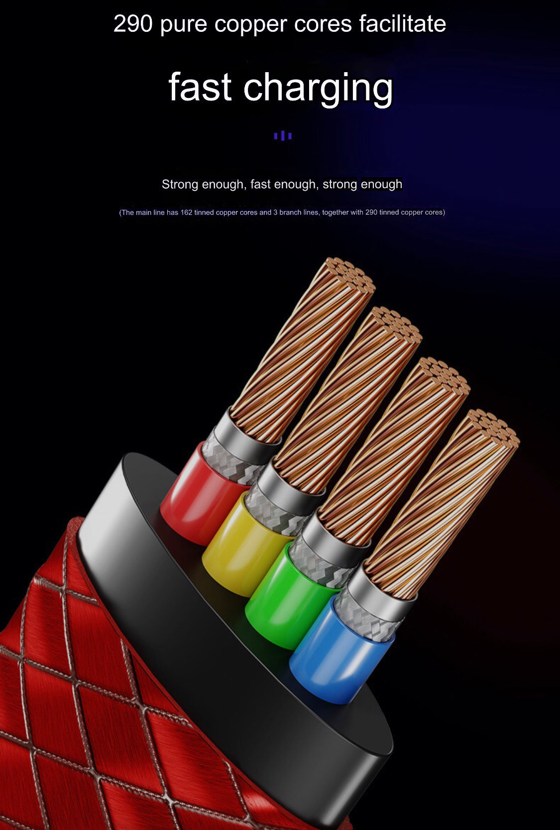 200W 3-in-1 Super Fast Charging Cable (1.8 and 2.0 meters) - Image 12
