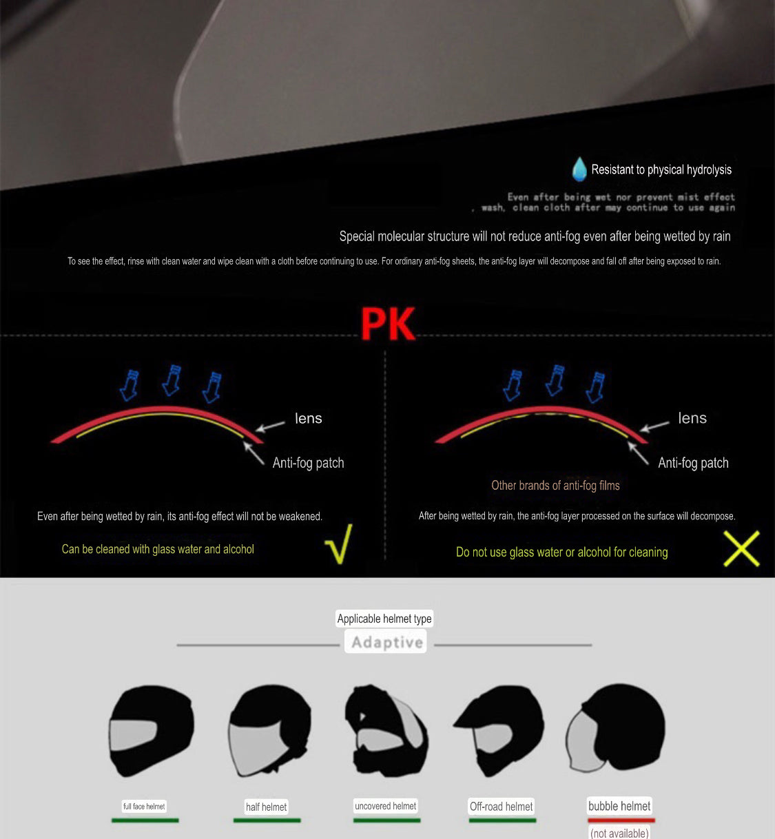 Anti-Fogging Film for Helmet - Image 9