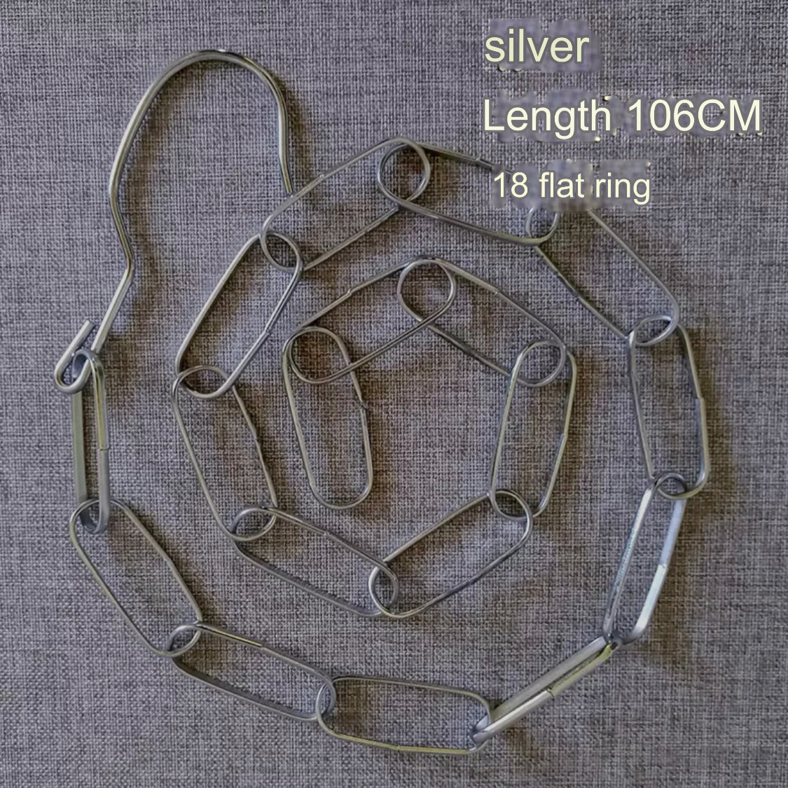 Vertical Space-Saving Iron Chain for Hangers | Metal Chain Closet Organizer - Image 8