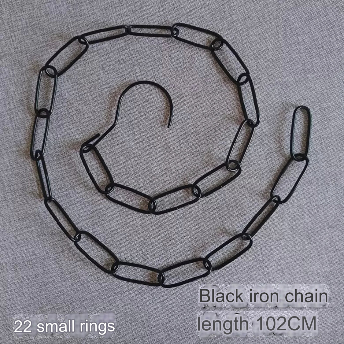 Vertical Space-Saving Iron Chain for Hangers | Metal Chain Closet Organizer - Image 9