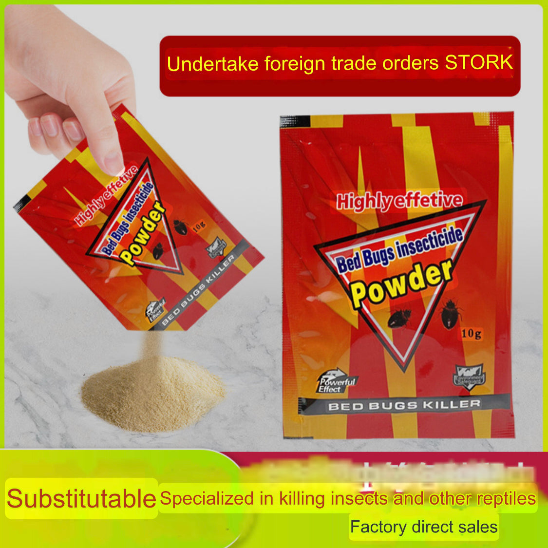 Bed Bugs & Insecticide Powder (10 grams) | Pesticide Powder for Killing Bed Bugs, Fleas, Lice, Cockroaches, and Ants - Image 6