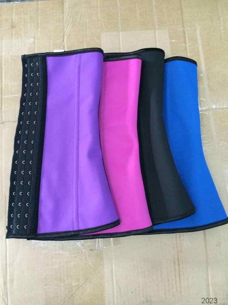 4-Steel Boned Latex Waist Trainer Corset with 3-Eye Hooks - Image 2