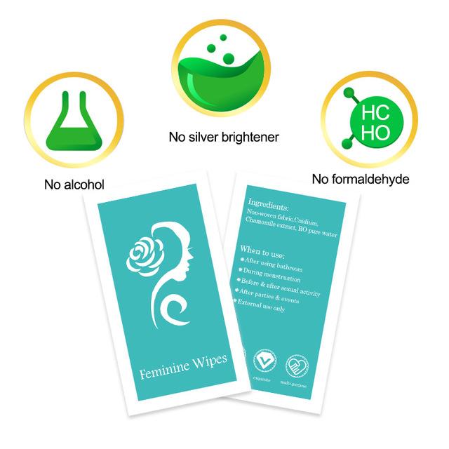 Feminine Wipes (1wipe/pack) | Vaginal Wet Wipes - Image 3