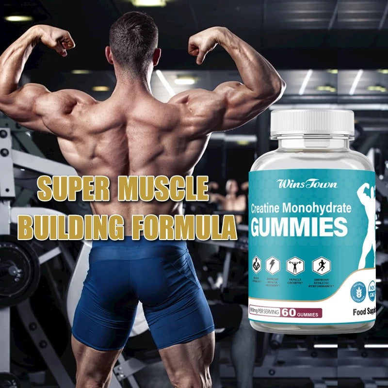 Creatine Monohydrate Gummies (5000mg) | Dietary Supplement for Pre-Workout, Strength, Muscle Recovery, and Athletic Performance - Image 2