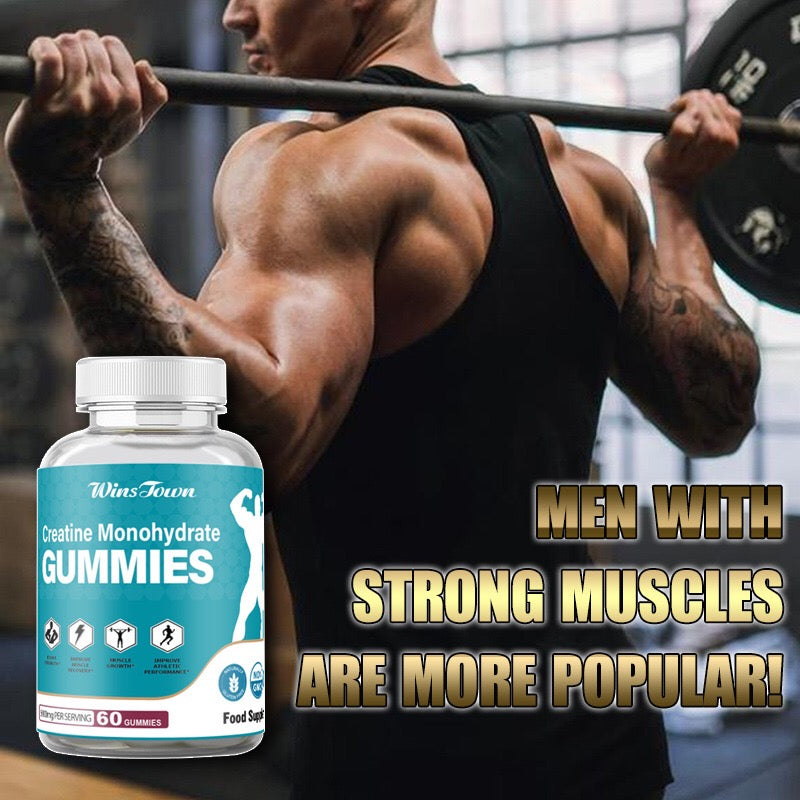 Creatine Monohydrate Gummies (5000mg) | Dietary Supplement for Pre-Workout, Strength, Muscle Recovery, and Athletic Performance - Image 3