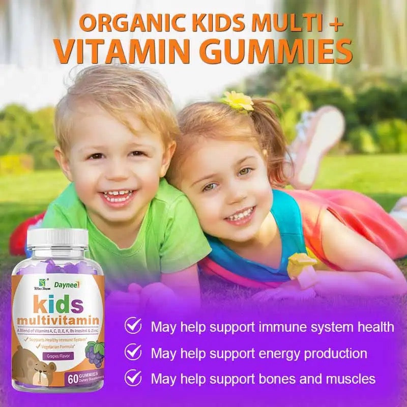 Kids Multivitamin Gummies (Grapes flavor) | Multivitamin Supplement for Children - Image 2
