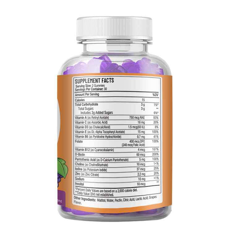 Kids Multivitamin Gummies (Grapes flavor) | Multivitamin Supplement for Children - Image 11