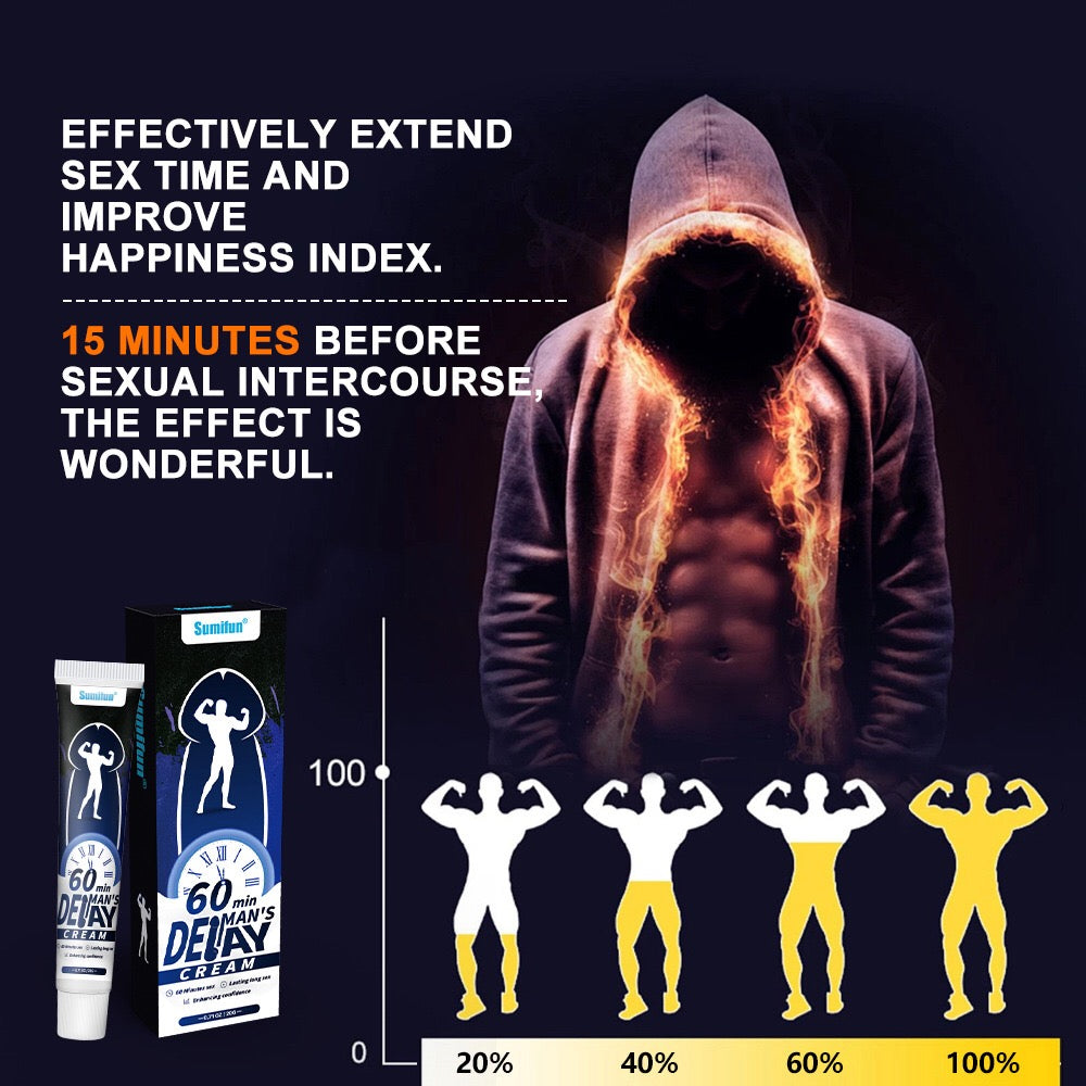 60-Minute Man's Delay Cream | Topical Cream for Longer Sex, Penis Enlargement, Stronger Erection, and Sexual Enhancement - Image 8