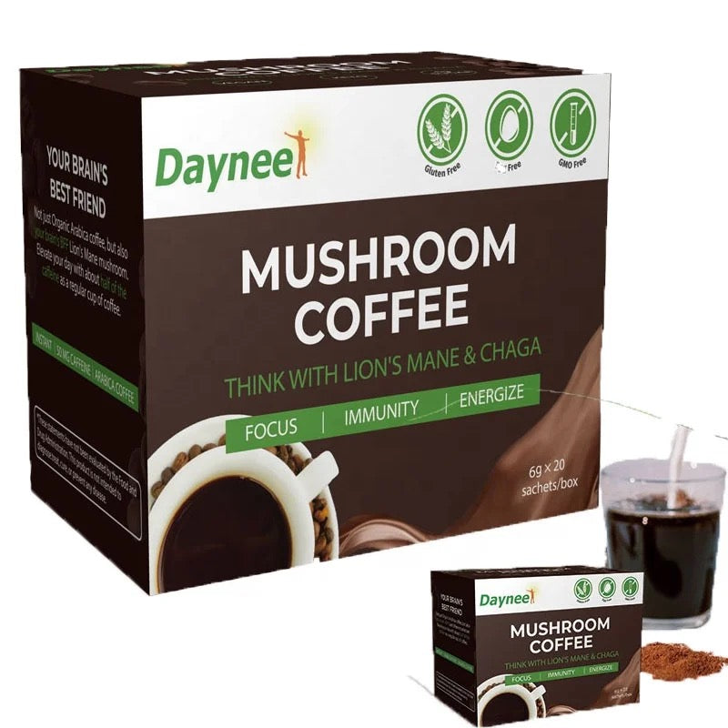 Mushroom Coffee with Protein and Caffeine | Instant Coffee for Energy, Focus, Gut, Memory, and Immunity - Image 7