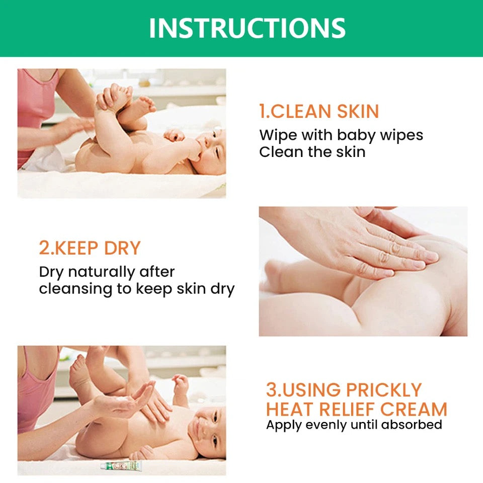 Prickly Heat Relief Cream for Babies | Topical Cream for Dermatitis, Eczema, Mosquito Bites, Itching, and Rashes on Babies - Image 7