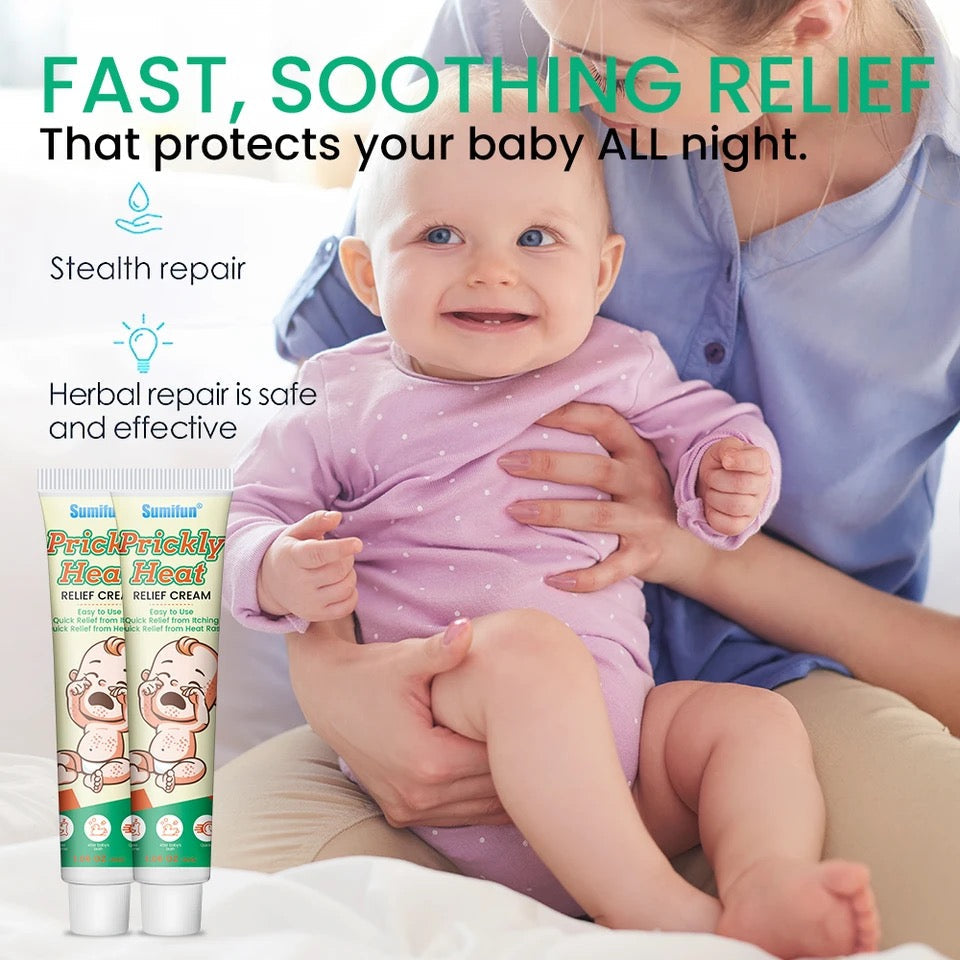 Prickly Heat Relief Cream for Babies | Topical Cream for Dermatitis, Eczema, Mosquito Bites, Itching, and Rashes on Babies - Image 3