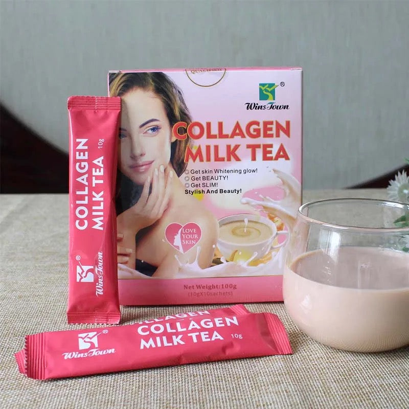 Collagen Milk Tea | Herbal Tea for Skin Whitening, Anti-Aging, and Beauty - Image 5