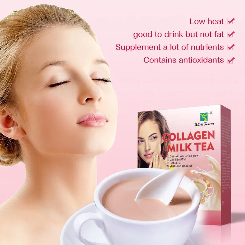 Collagen Milk Tea | Herbal Tea for Skin Whitening, Anti-Aging, and Beauty - Image 6