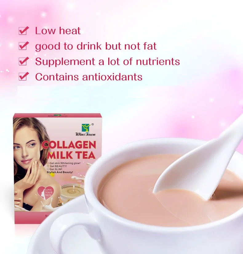 Collagen Milk Tea | Herbal Tea for Skin Whitening, Anti-Aging, and Beauty - Image 4