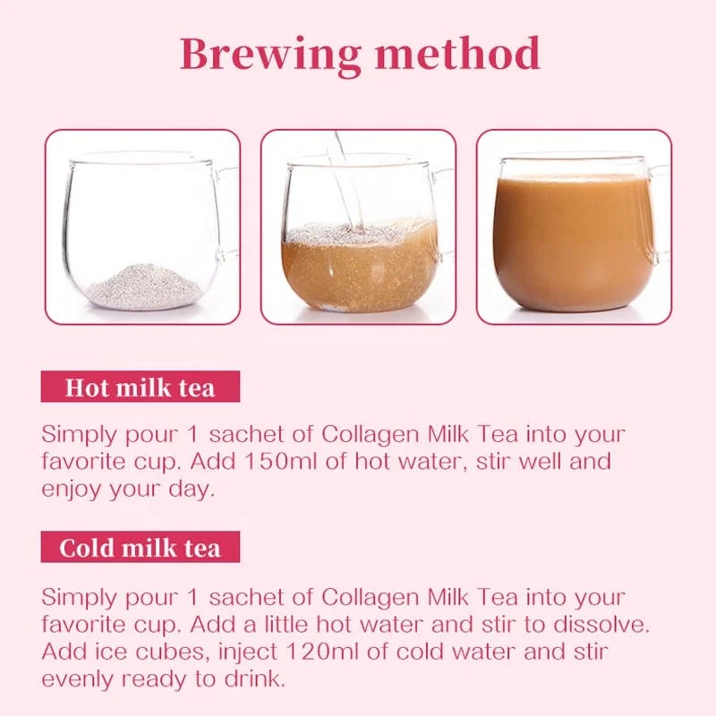 Collagen Milk Tea | Herbal Tea for Skin Whitening, Anti-Aging, and Beauty - Image 9