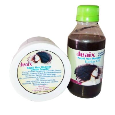 2-in-1 Rapid Hair Booster Bundle | Chebe Powder and Karkar Oil