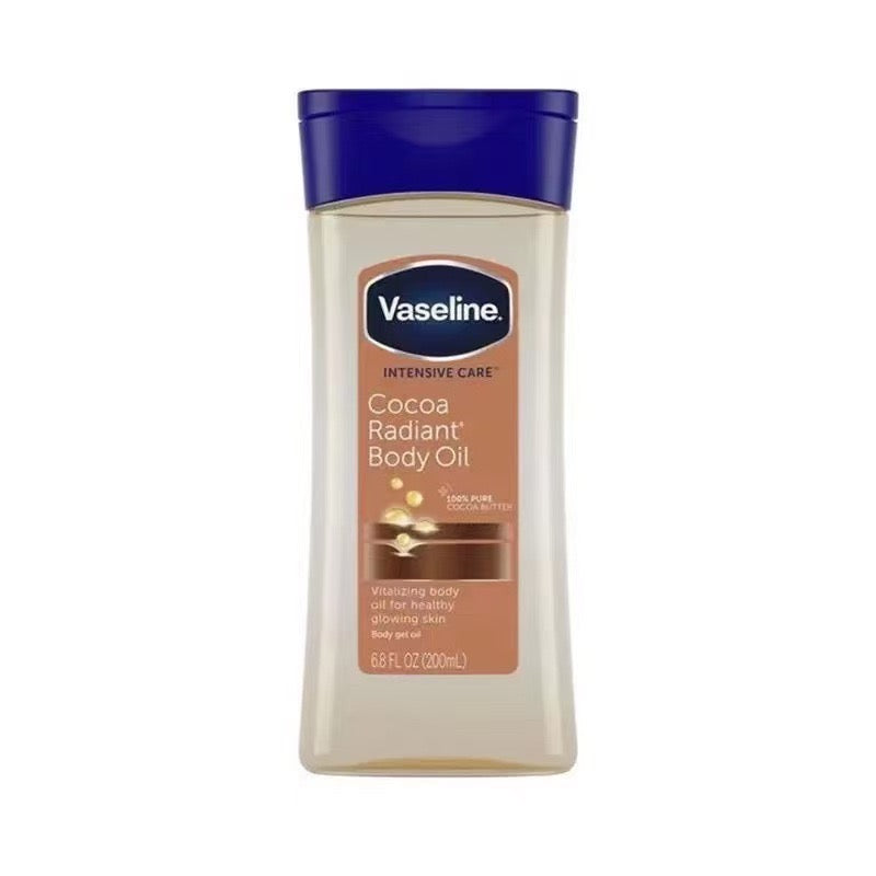 Vaseline Intensive Care Cocoa Radiant Body Oil (200ml, Made-in-China) | Intensive Care Oil for Healthy Glowing Skin