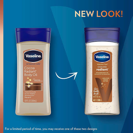 Vaseline Intensive Care Cocoa Radiant Vitalizing Body Oil (200ml, Made-in-China) | Intensive Care Oil for Healthy Glowing Skin - Image 8