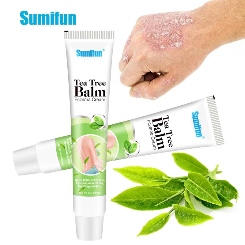 Tea Tree Oil Balm | Topical Cream for Eczema, Psoriasis, Acne, Itches, and Dry Chapped Skin - Image 2