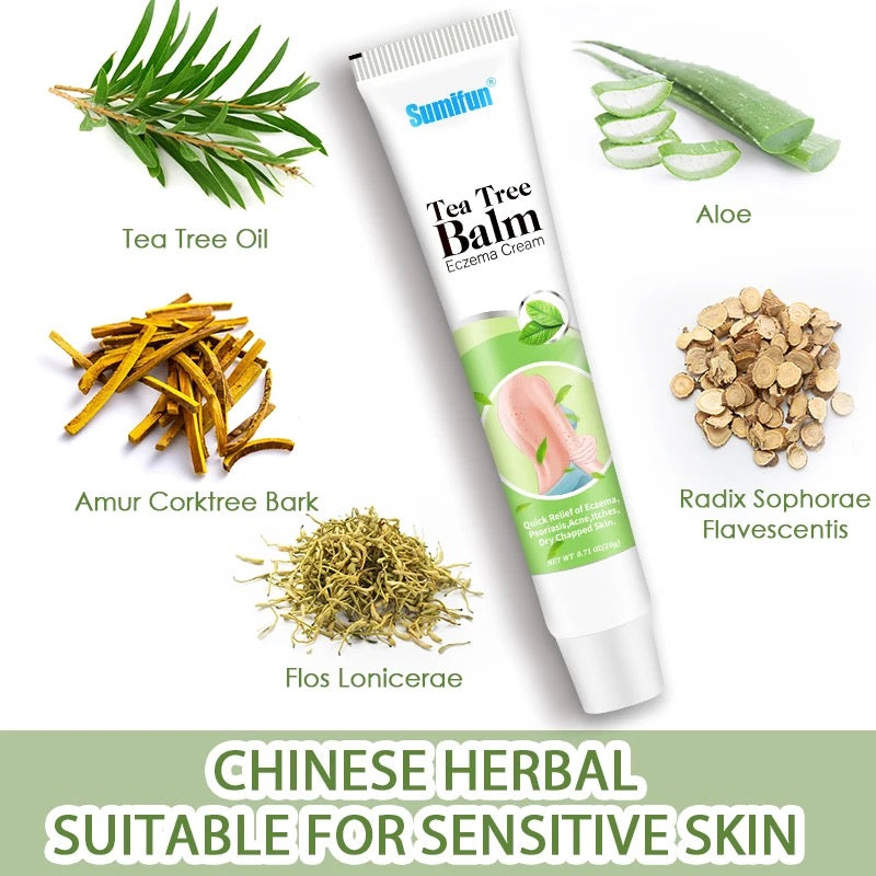 Tea Tree Oil Balm | Topical Cream for Eczema, Psoriasis, Acne, Itches, and Dry Chapped Skin - Image 8