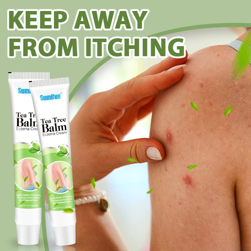 Tea Tree Oil Balm | Topical Cream for Eczema, Psoriasis, Acne, Itches, and Dry Chapped Skin - Image 4