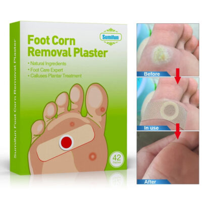 Foot Corn Removal Plaster (42 Plasters) | Medicated Patch for Foot Corns, Calluses, and Foot Warts