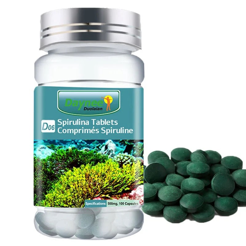 Spirulina Tablets | Dietary Supplement for Immunity, Heart, White Blood Cells, Weight Loss, and Cancer