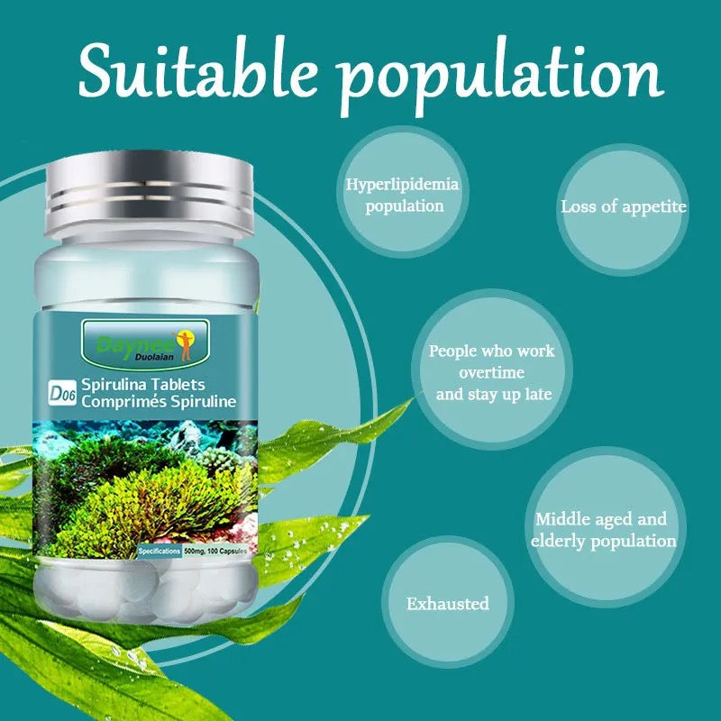 Spirulina Tablets | Dietary Supplement for Immunity, Heart, White Blood Cells, Weight Loss, and Cancer - Image 2