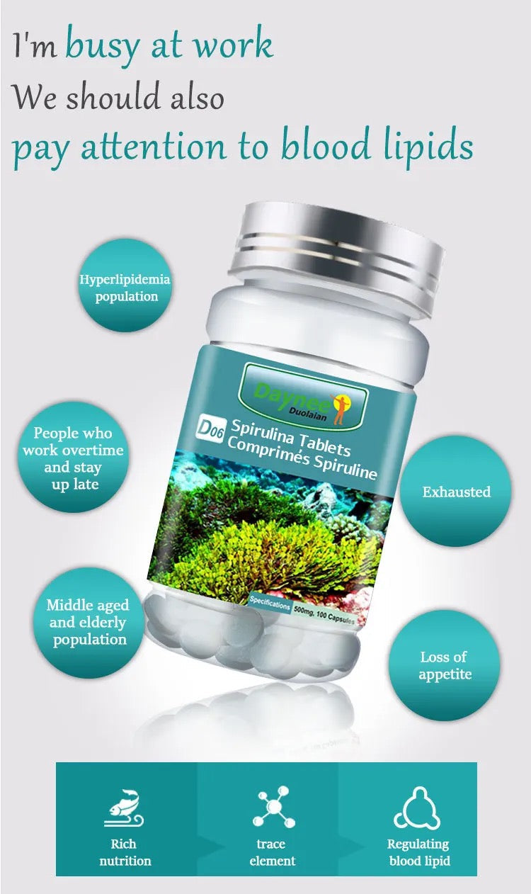 Spirulina Tablets | Dietary Supplement for Immunity, Heart, White Blood Cells, Weight Loss, and Cancer - Image 4