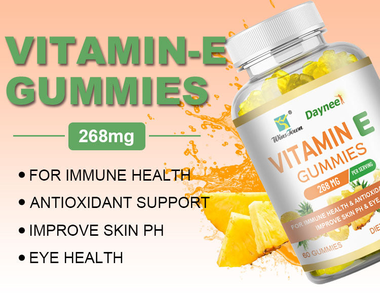 Vitamin E Gummies | Dietary Supplement for Eye Health, Skin Care, Hair Care, Anti-aging, and Immunity - Image 7