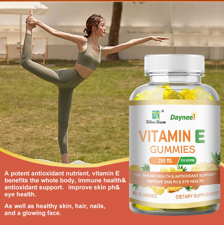 Vitamin E Gummies | Dietary Supplement for Eye Health, Skin Care, Hair Care, Anti-aging, and Immunity - Image 4