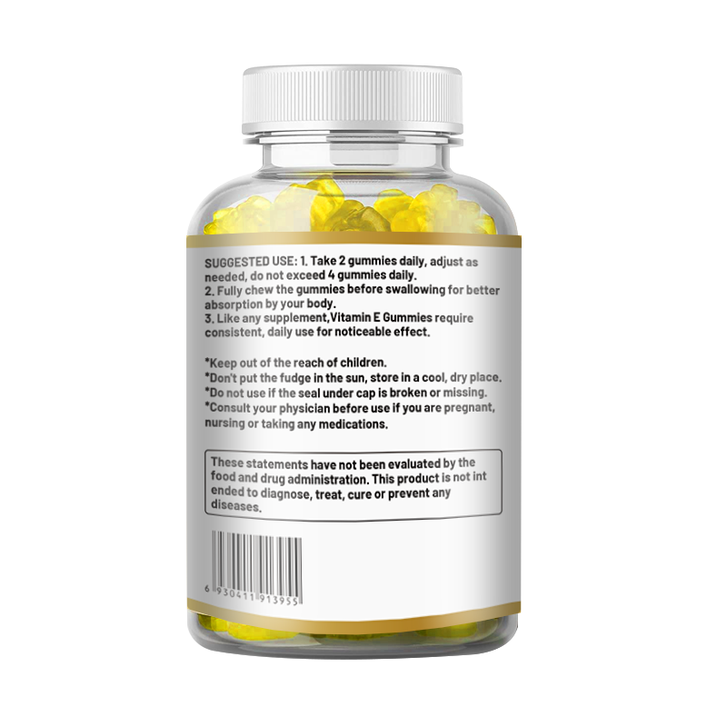Vitamin E Gummies | Dietary Supplement for Eye Health, Skin Care, Hair Care, Anti-aging, and Immunity - Image 11