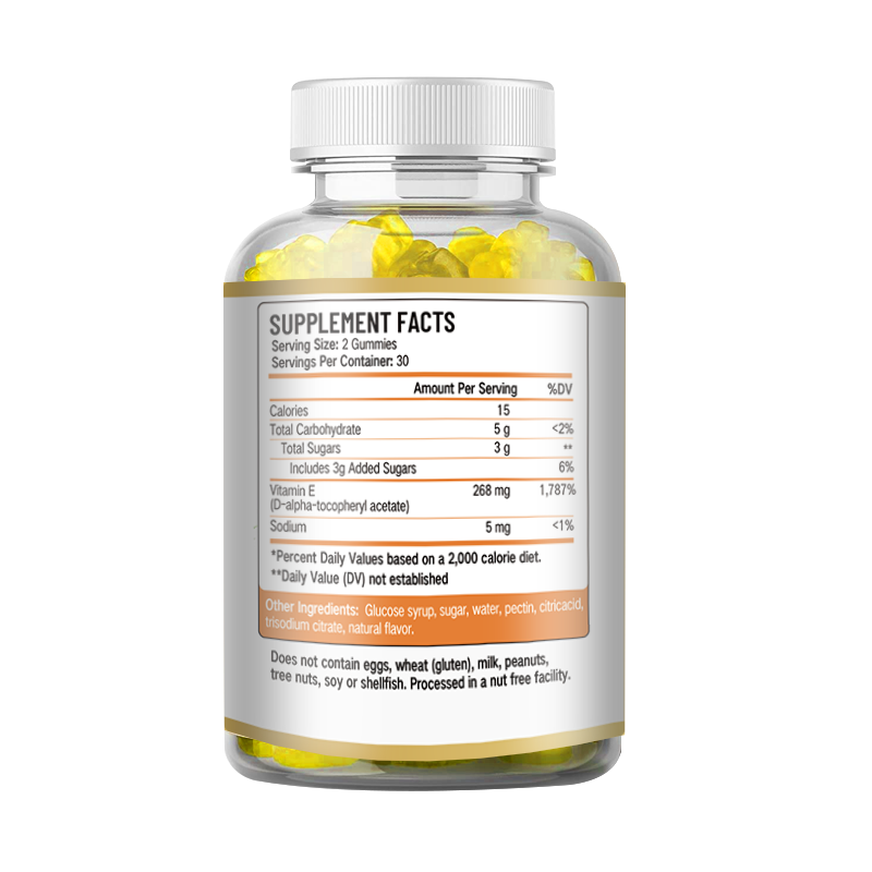 Vitamin E Gummies | Dietary Supplement for Eye Health, Skin Care, Hair Care, Anti-aging, and Immunity - Image 12