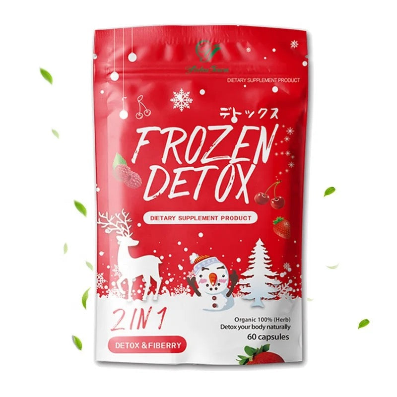 Frozen Detox and Fiberry Capsules with Psyllium Husk and Indian Gooseberry | Dietary Supplement for Tummy Detox, Flat Tummy, and Digestive Health - Image 6