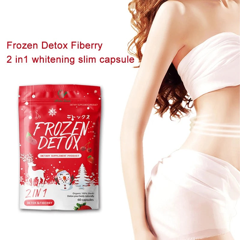 Frozen Detox and Fiberry Capsules with Psyllium Husk and Indian Gooseberry | Dietary Supplement for Tummy Detox, Flat Tummy, and Digestive Health - Image 7
